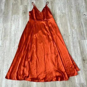 Womens Galina Signature Sienna Silky/Satin Long Dress - 16